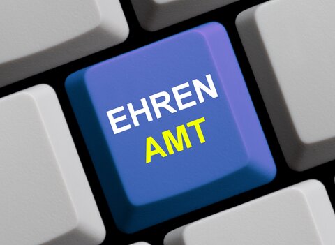 Tastatur mit Ehrenamt-Taste