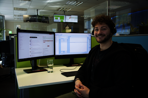 Max Jeblick im Service Desk