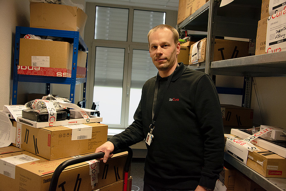Carsten Kaden im Lager