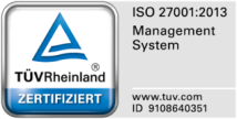 TÜV Siegel für ISO 27001